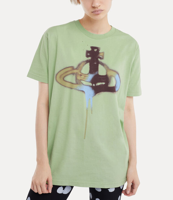 Vivienne Westwood Spray Orb Classic T-Shirt in PISTACHIO